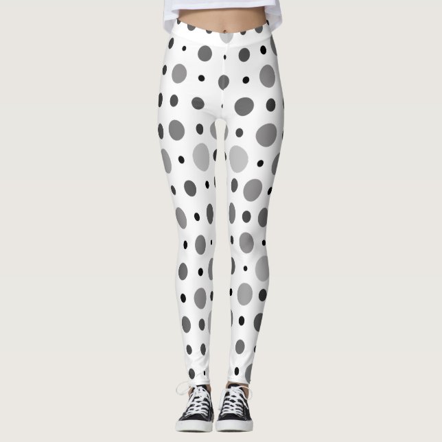 Leggings Punto Polka 01X. Sombra gris (Anverso)