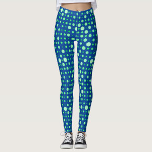 Leggings Punto Polka 02.Verde. Dblue BG