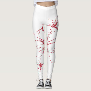 Leggings Punto rojo, cian y magenta
