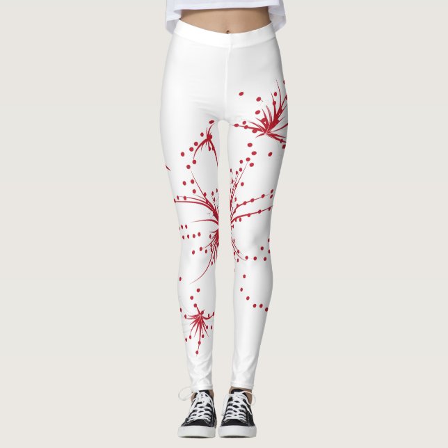Leggings Punto rojo, cian y magenta (Anverso)