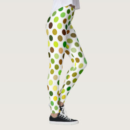 Leggings Puntos amarillo y verde