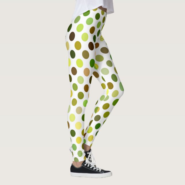 Leggings Puntos amarillo y verde (Derecha)