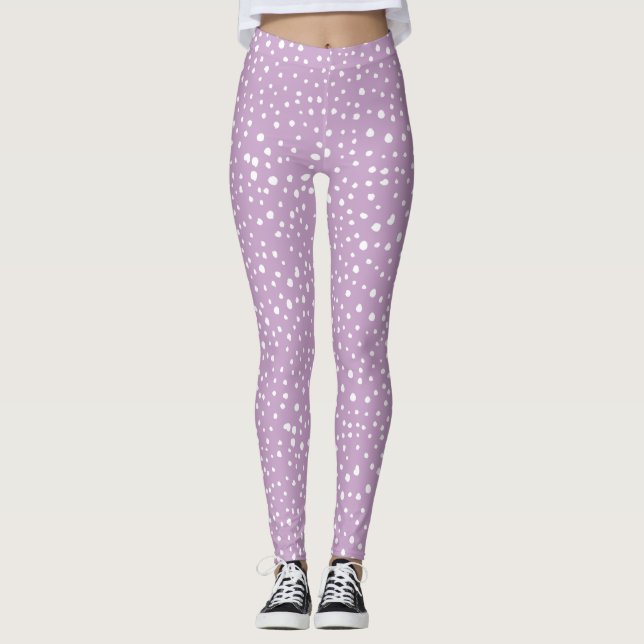 Leggings Puntos Dalmatianos Lilac, Puntos Dalmatianos, Dota (Anverso)