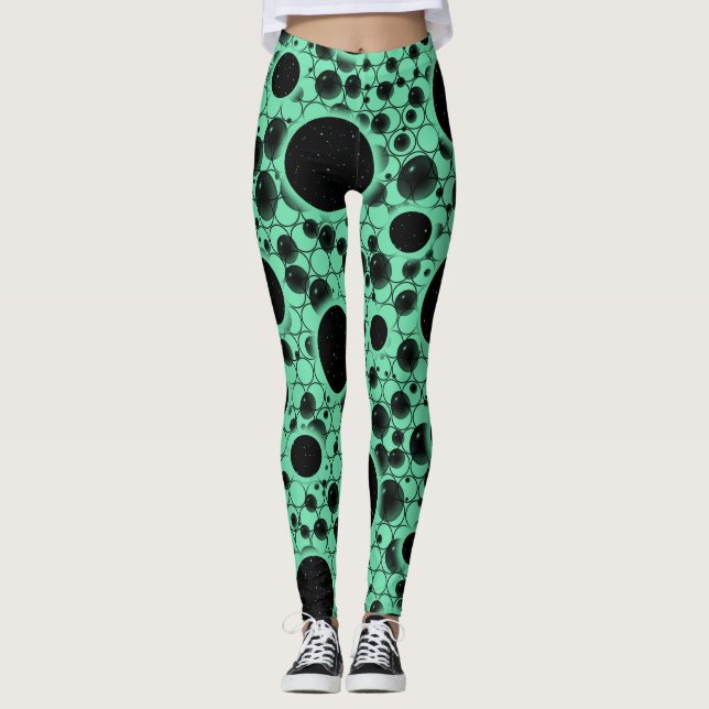 Leggings Puntos de burbuja espacial - Moneda (Anverso)