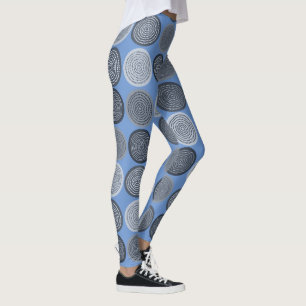 Leggings Puntos de Círculo Escandinavo Patrón 3