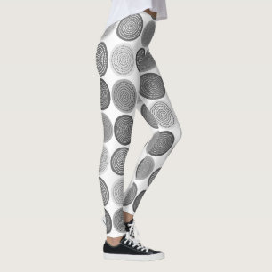 Leggings Puntos de Círculo Escandinavo Patrón 3