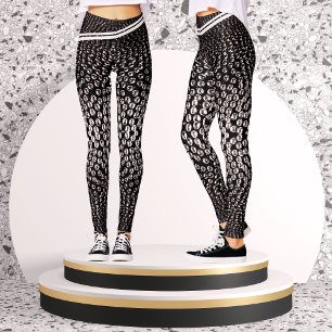 Leggings Puntos de deslizamiento geométricos de abstracto n
