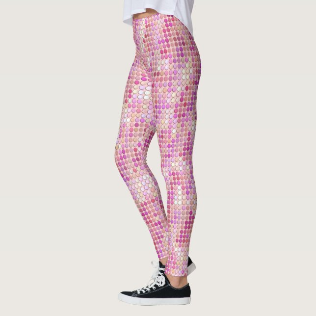 Leggings Puntos de disco rosado (Izquierda)