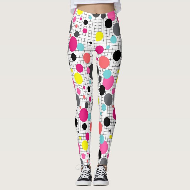 Leggings Puntos de Memphis polka (Anverso)