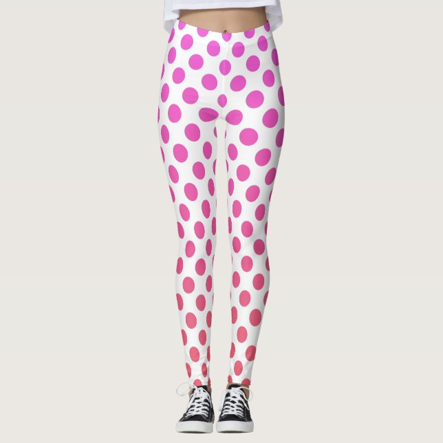 Leggings Puntos de Ombre Rosado de Fuchsia (Anverso)