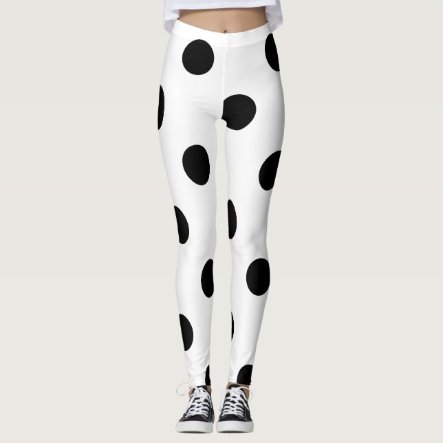 Leggings Puntos de Polka juguetones: Leggencias cómodas y e (Anverso)