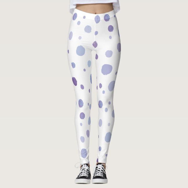 Leggings puntos de polka pintados a mano (Anverso)