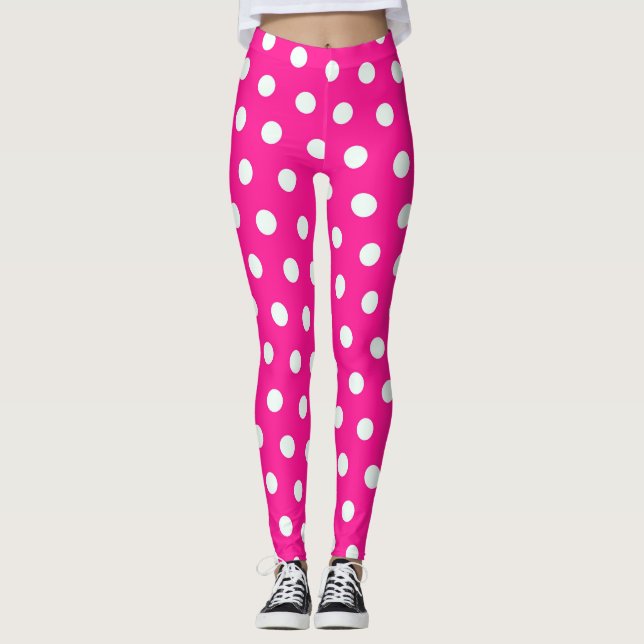 Leggings Puntos de Polka Rosa (Anverso)
