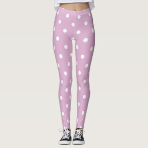 Leggings Puntos de polka rosa Angora
