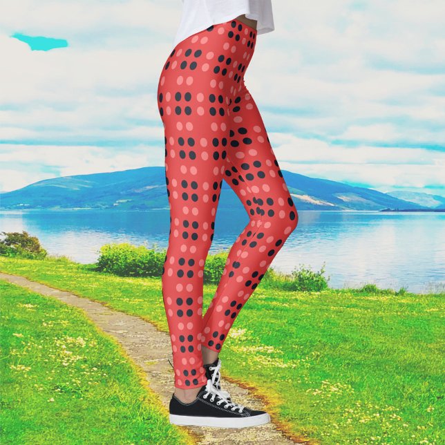 Leggings Puntos decorativos en rosa y gris (Subido por el creador)
