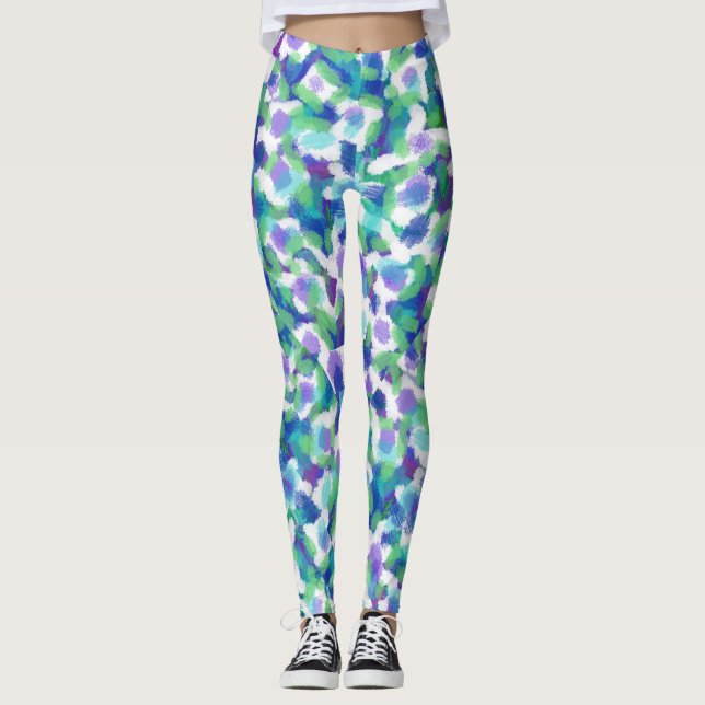 LEGGINGS PUNTOS DEL COLOR DE LEPOARD (Anverso)