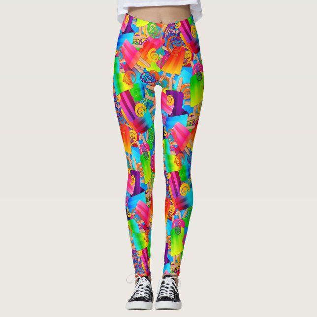 Leggings Puntos Fiestas CKC-Popsicle Swirls-Blue-LEGGINGS (Anverso)