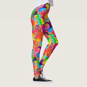 Leggings Puntos Fiestas CKC-Popsicle Swirls-Naranja-LEGGING