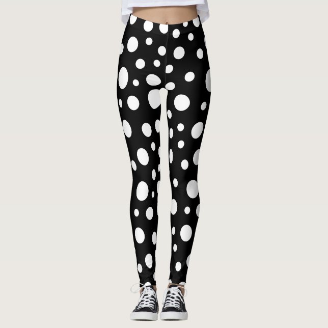 Leggings Puntos negros y blancos (Anverso)