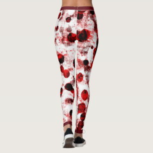 Leggings Puntos rojos sucios