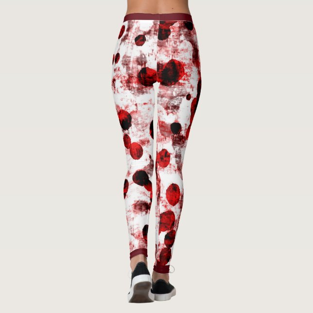 Leggings Puntos rojos sucios (Reverso)