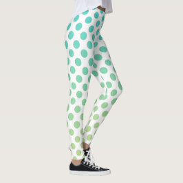 Leggings Puntos turquesa de Ombre