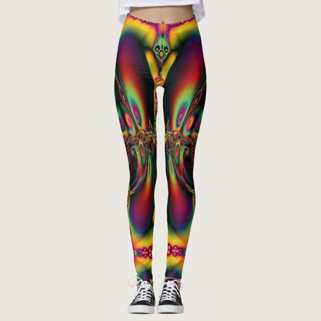 Leggings Puramente psicodélico (Anverso)
