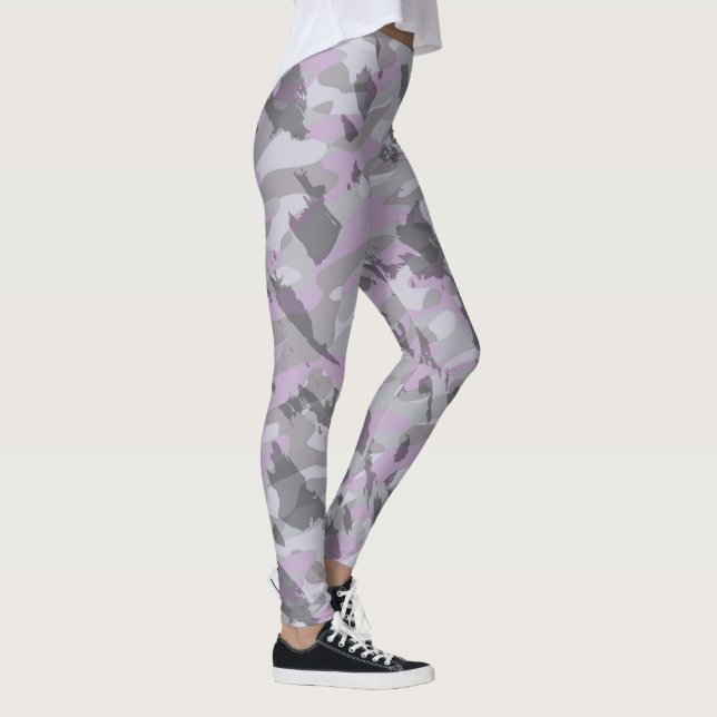 Leggings Purple Camo abstract (Derecha)