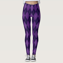 Leggings Purple Fuentes Argyle