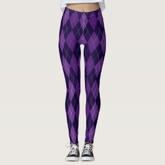 Leggings Purple Fuentes Argyle