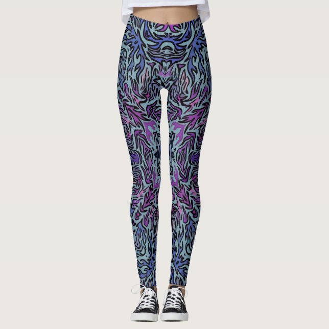 Leggings Purple Hot Fire (Anverso)