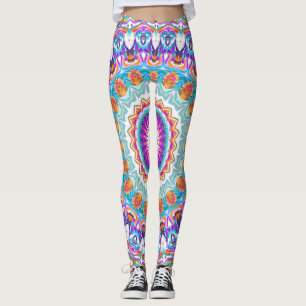 Leggings Purple Kaleidoscope Mandala