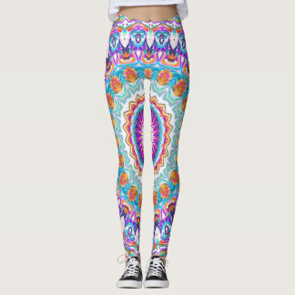 Leggings Purple Kaleidoscope Mandala