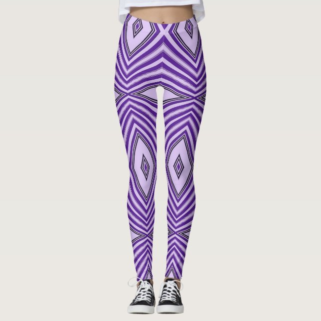 Leggings Purple Maze (Anverso)