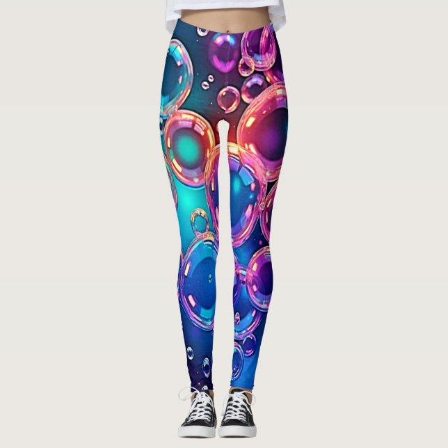 Leggings Purple Pink Bubble Magic (Anverso)