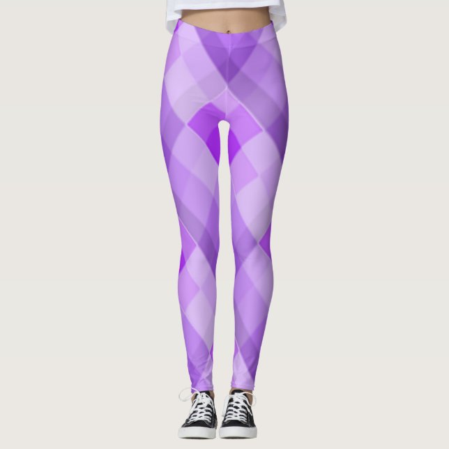 Leggings Purple Plaid (Anverso)