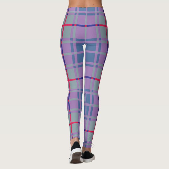 Leggings Purple Scottish Plaid (Reverso)