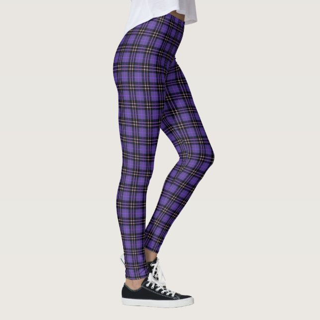 Leggings Purple Tartan Plaid (Derecha)