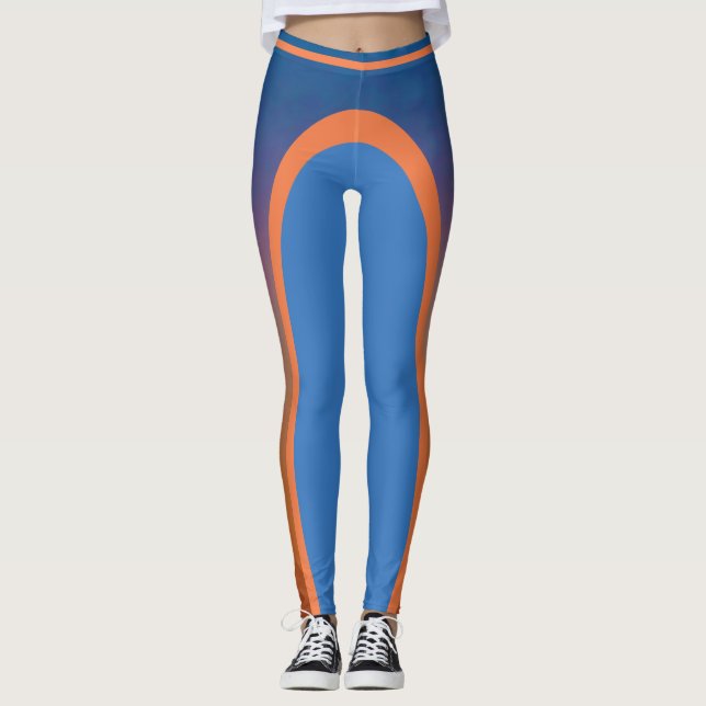Leggings Púrpura a Naranja (Anverso)