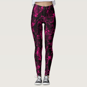 Leggings Púrpura abstracto