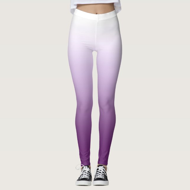 Leggings Púrpura gradiente lila oscura (Anverso)