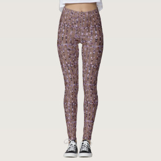 Leggings Púrpura, lavanda, y polainas de las cadenas del