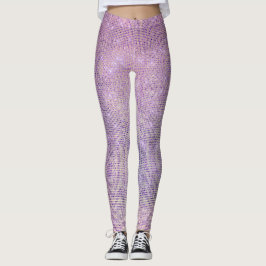 Leggings Púrpura Lilac Rosa Grill Sparkly Sequin Diamond