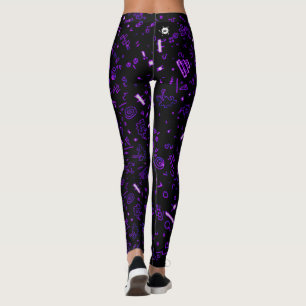 Leggings Púrpura negro