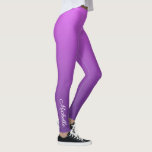 Leggings Púrpura personalizado<br><div class="desc">Púrpura personalizado</div>