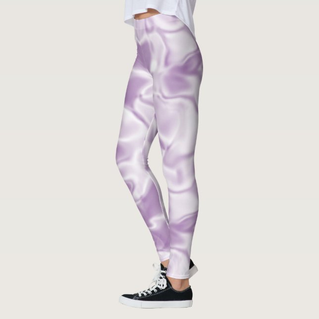 Leggings Púrpura plateado suave de moda (Izquierda)