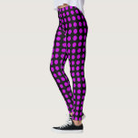 Leggings Púrpura puntos Piernas negras - Colores Personaliz<br><div class="desc">Elegir / añadir tus colores - puntos púrpura - piernas negras</div>