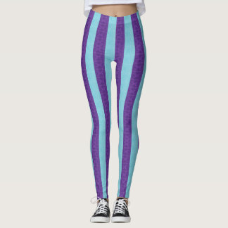 Leggings Púrpura rayado