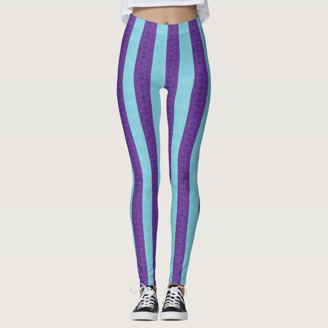Leggings Púrpura rayado (Anverso)