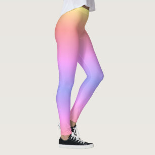 Leggings Púrpura rosa de color rosa rosa pastel de Ombré